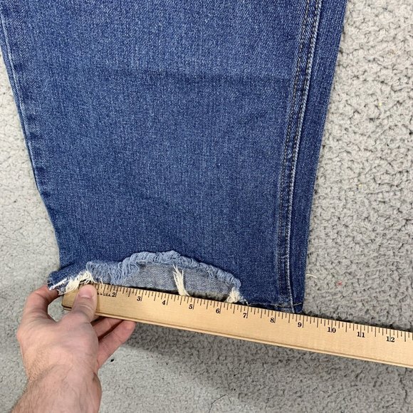 BBJ Women's Jeans Size 3/26 Wide Leg High Rise Denim Stretch Distressed LA - Picture 7 of 12